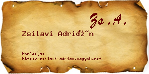 Zsilavi Adrián névjegykártya
