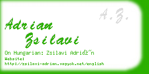 adrian zsilavi business card